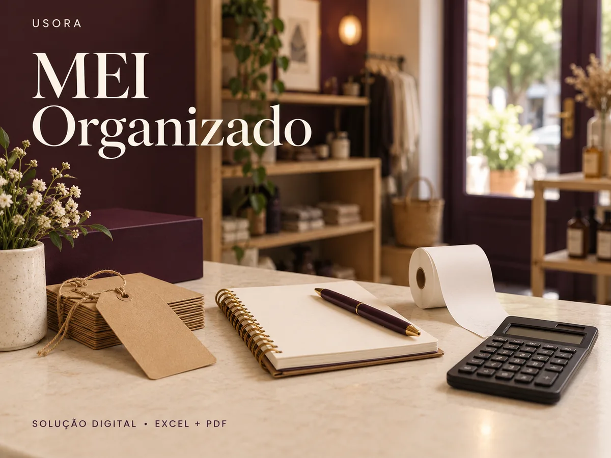 Capa ilustrativa de MEI Organizado 2026 a 2030 — solução digital para download